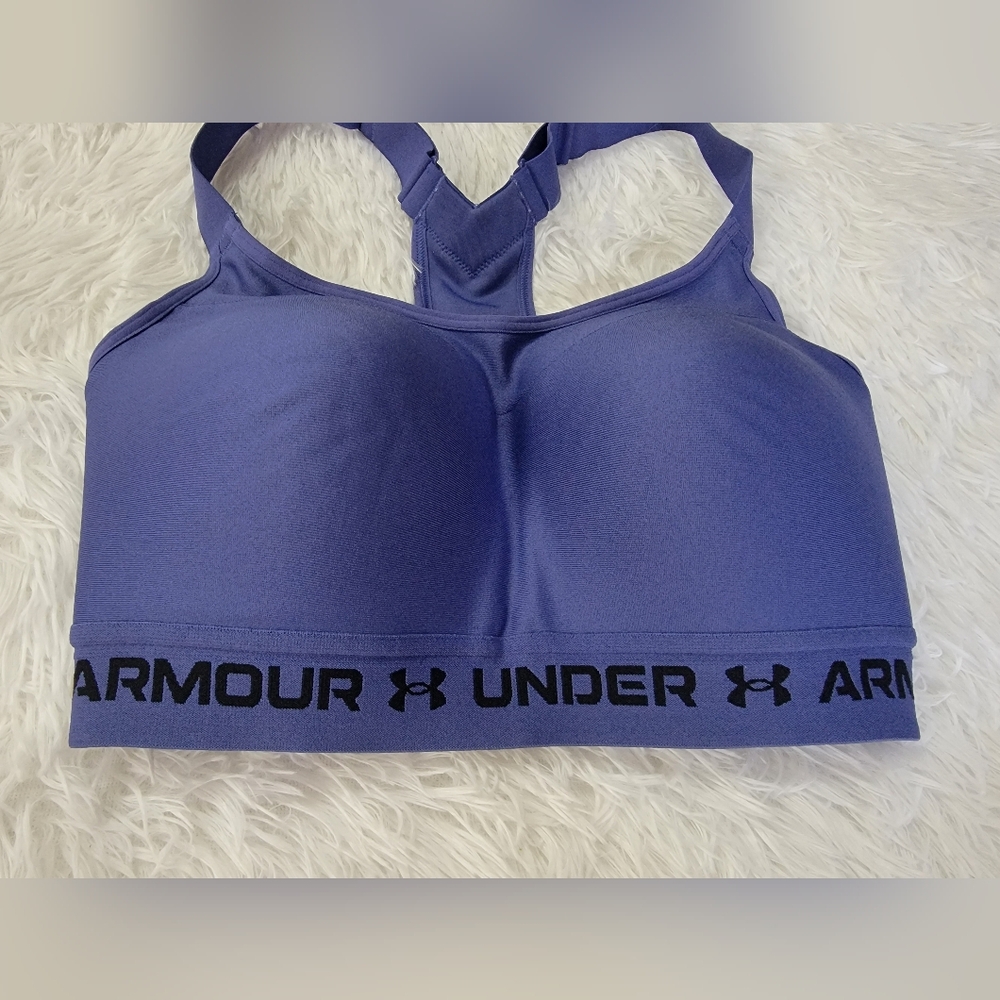 Under Armour Women's Active Blue Sports Bra Lightly Padded Daily Support 32DD - Picture 4 of 11